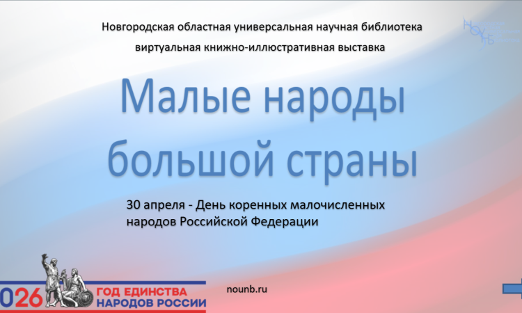 Виртуальная книжно-иллюстративная выставка «Малые народы большой страны».