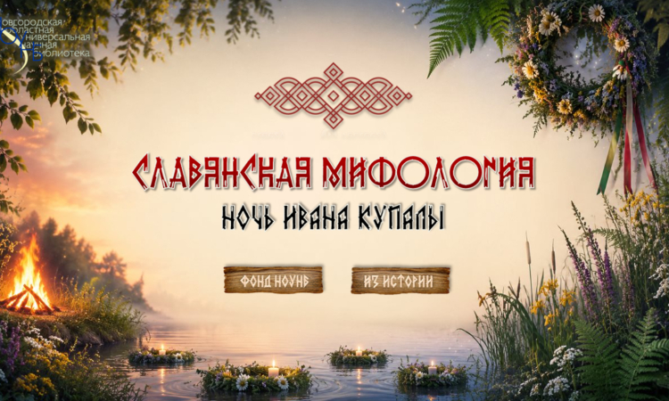 Виртуальная книжная выставка «Славянская мифология: ночь Ивана Купалы»